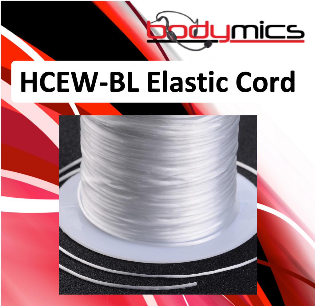 c. HCEW-xx black, brown or clear elastic cord for HCC hair clips to ho –  bodymics