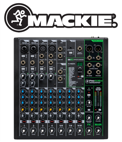 Mixer Analog 4 Mic preamps 6 stereo line digital FX - Mackie